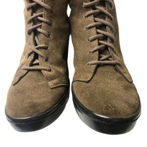 Puma Olive Green Suede Bootie Size 37